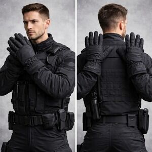 Blauer GORE-TEX Thermolite Duty Gloves 2XL Black Police EMS Waterproof NEW